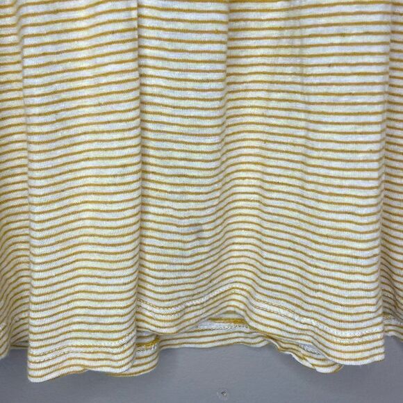 Anthropologie | Akemi & Kin Yellow/White Striped Flowy Tank Top Size Medium - Picture 3 of 8